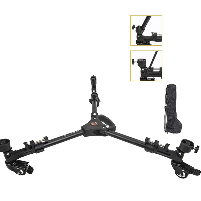 YUNTENG 900L Universal Folding 3 Wheels Pulley DV Camera Photography Tripod Base Stand YUNTENG 900L Universal Folding 3 Wheels Pulley DV Camera Photography Tripod Base Stand